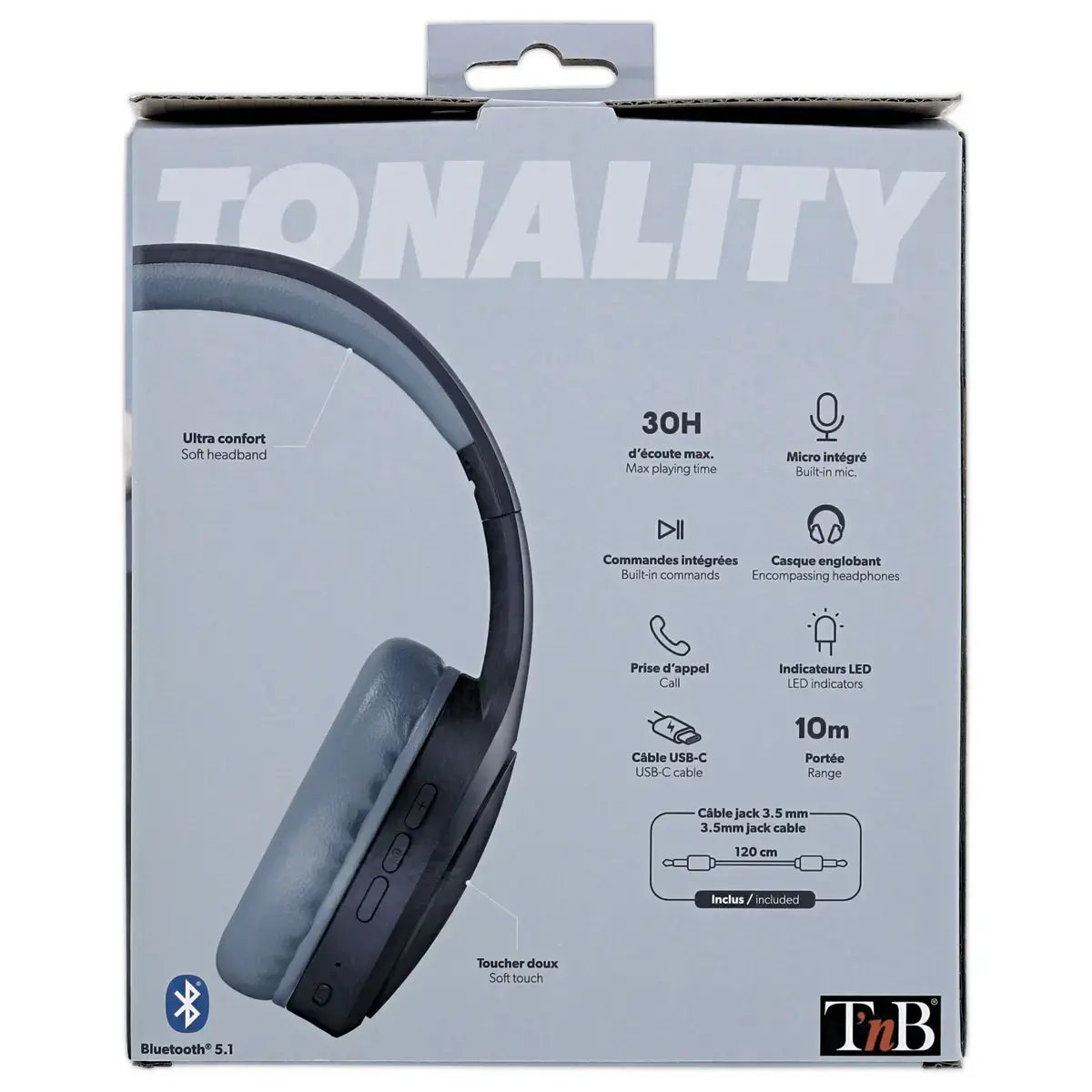 Casque Bluetooth sans fil TONALITY photo du produit