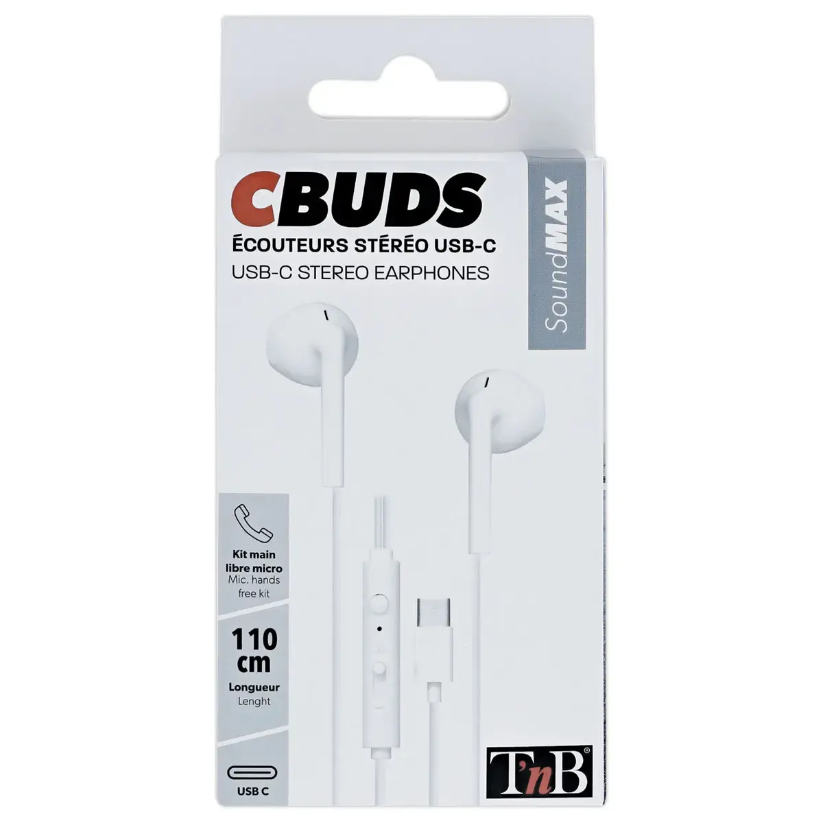 &Eacute;Couteurs semi intra-auriculaires TYPE-C photo du produit