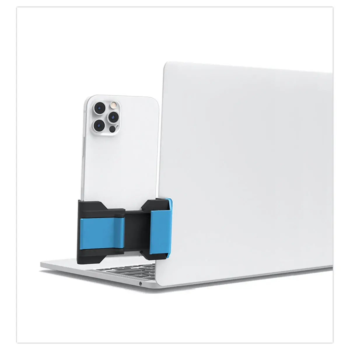 Phoneside One - support pour smartphone sur &eacute;cran d'ordinateur Bleu photo du produit