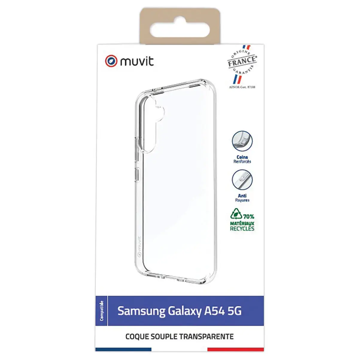 Coque souple transparente pour SamsungGalaxy A54 5G photo du produit