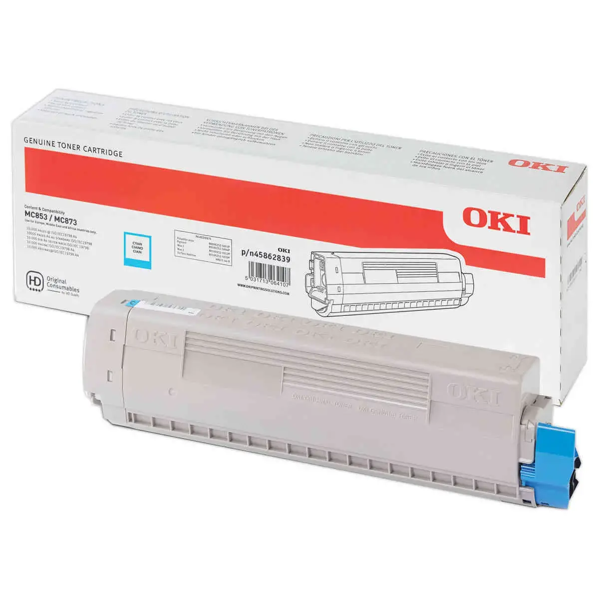 Toner OKI 45862839 - Cyan photo du produit