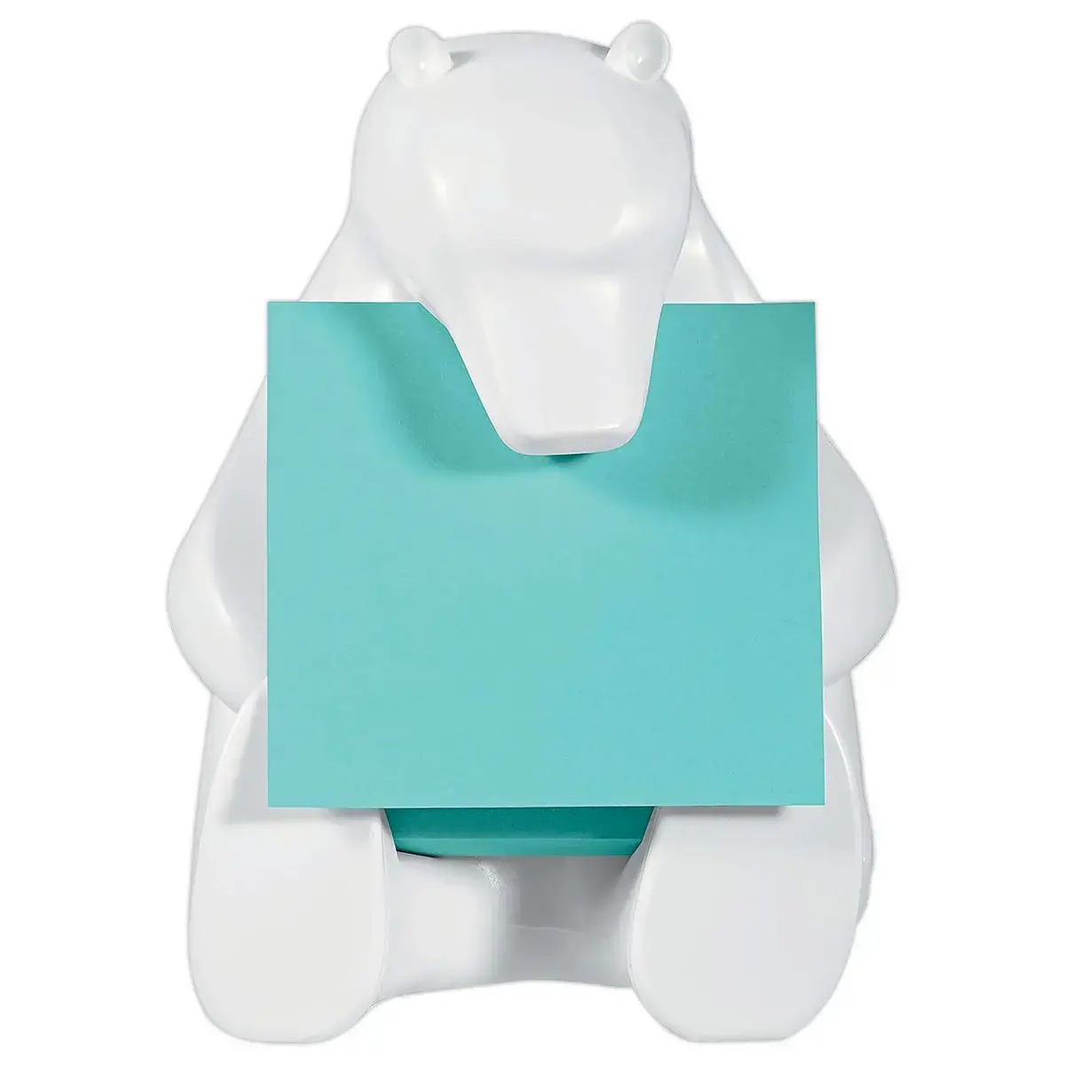 Dévidoir Z-Notes ours Post-it + bloc Super Sticky bleu 45 feuilles photo du produit