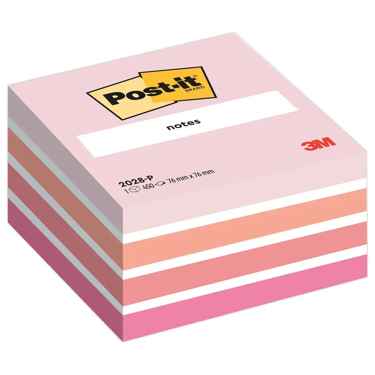 Cube Post-it® Light Plaisir 76x76mm - 450 feuilles photo du produit