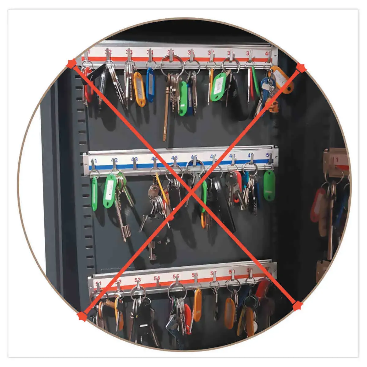 Armoire &agrave; cl&eacute;s haute s&eacute;curit&eacute; - 20 cl&eacute;s - PAVO photo du produit