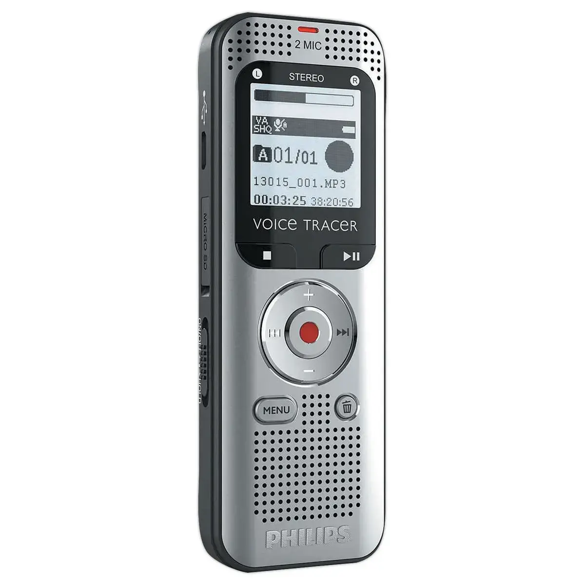 Enregistreur audio DVT2015 Philips gris photo du produit