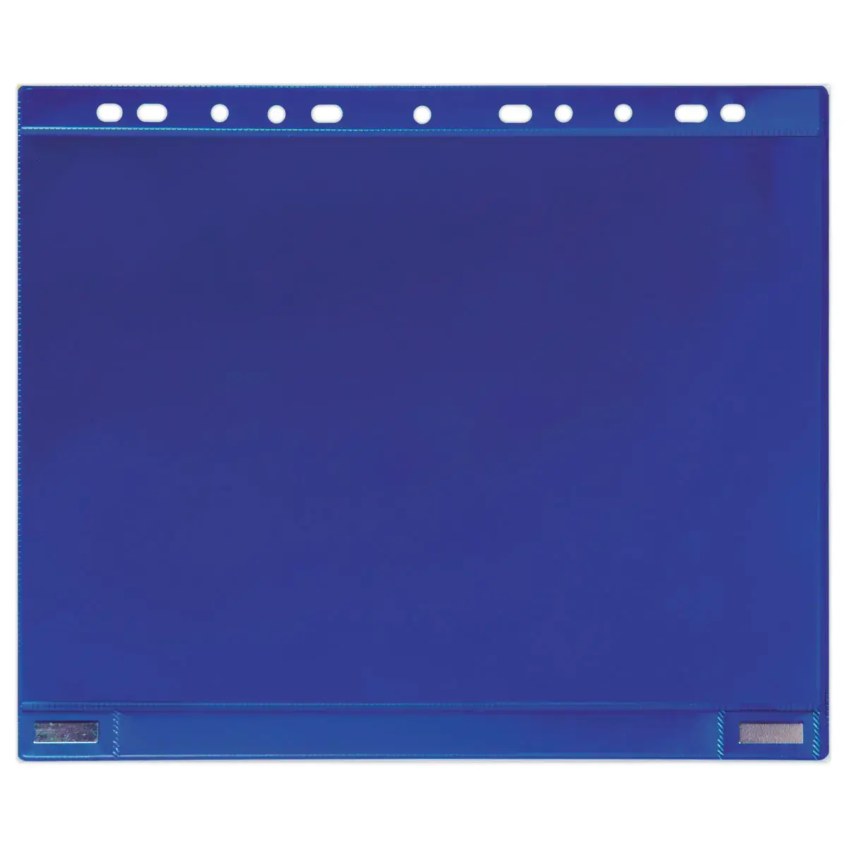 Sachet de 5 pochettes intercalaires perforées aimantées bleues photo du produit