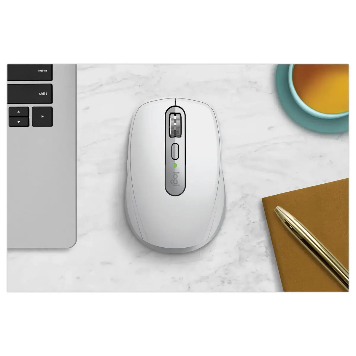 Souris Logitech mx anywhere 3S gris clair photo du produit