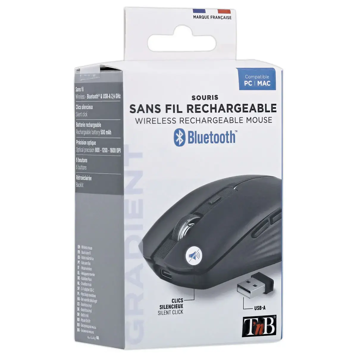 Souris gradient Dual Connect noire photo du produit