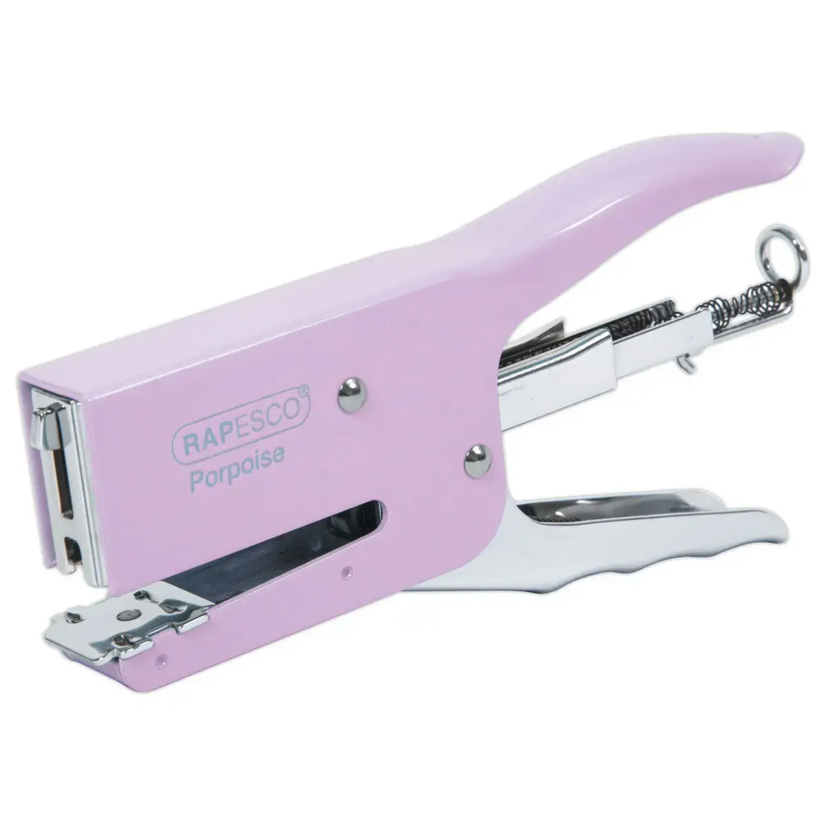 Agrafeuse pince m&eacute;tal  Porpoise 40 feuillles 24/6/8 & 26/6/8 - rose photo du produit