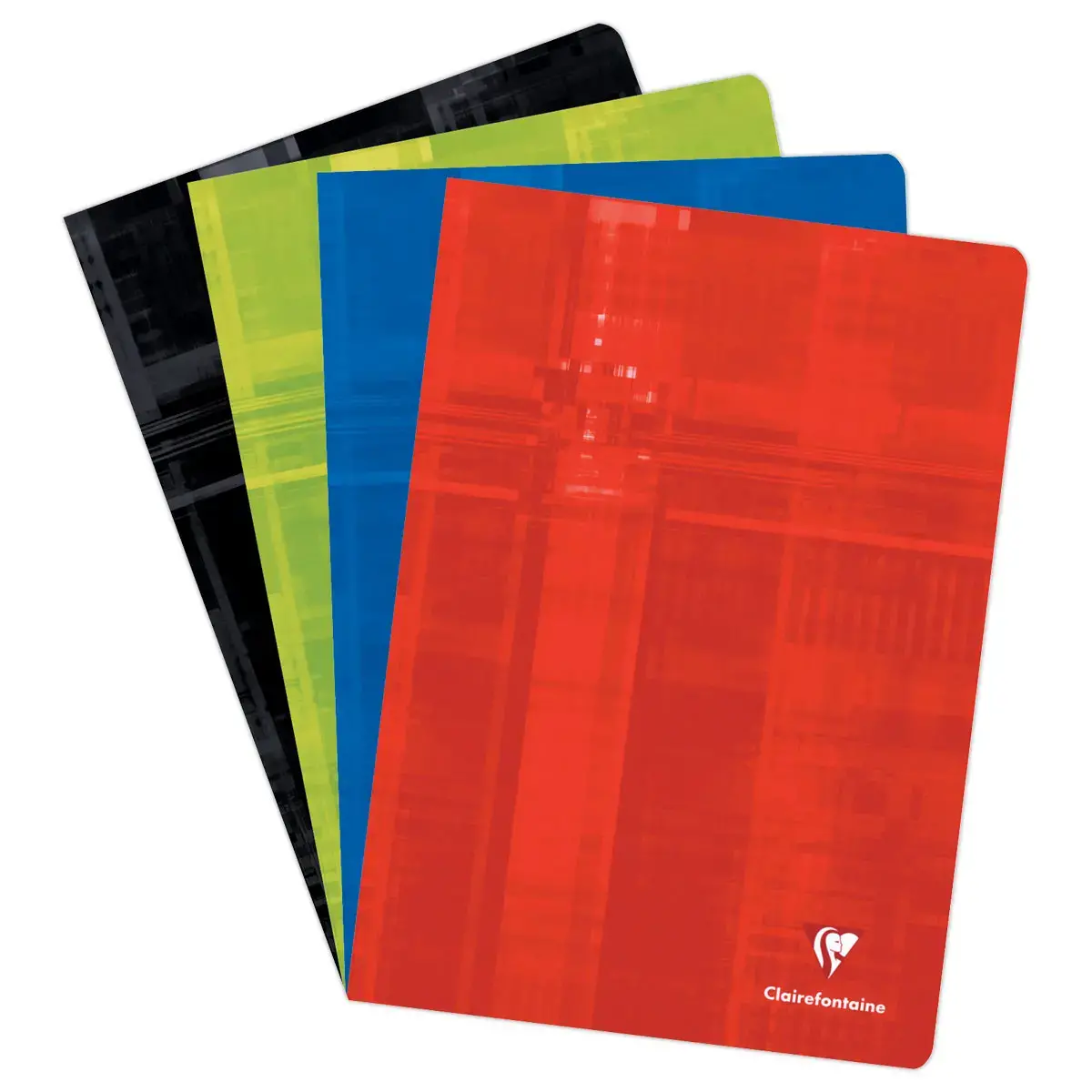 Cahier piqué A4 96 pages grands carreaux - couleur aléatoire photo du produit