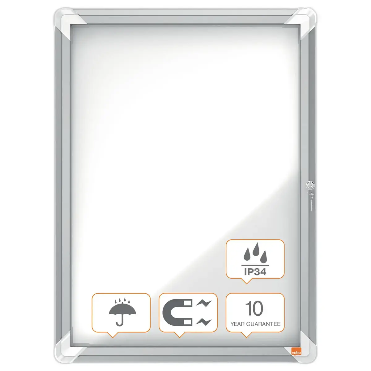 Vitrine d'extérieur magnétique - 4 x A4 - NOBO photo du produit
