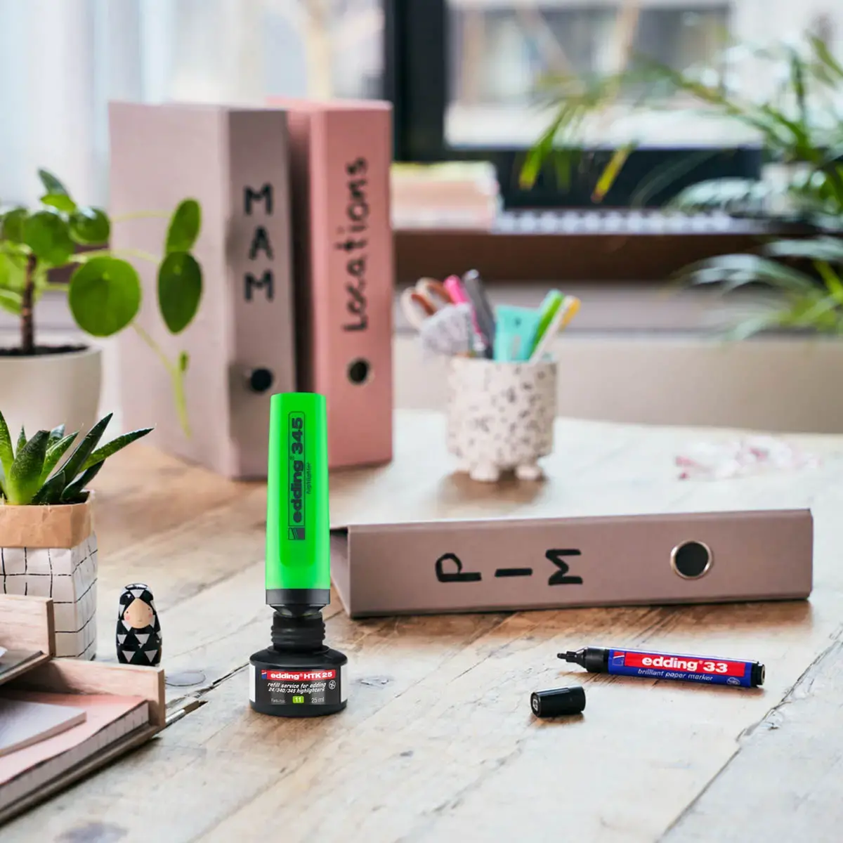 Recharge surligneur EDDING - E24 - Vert clair photo du produit