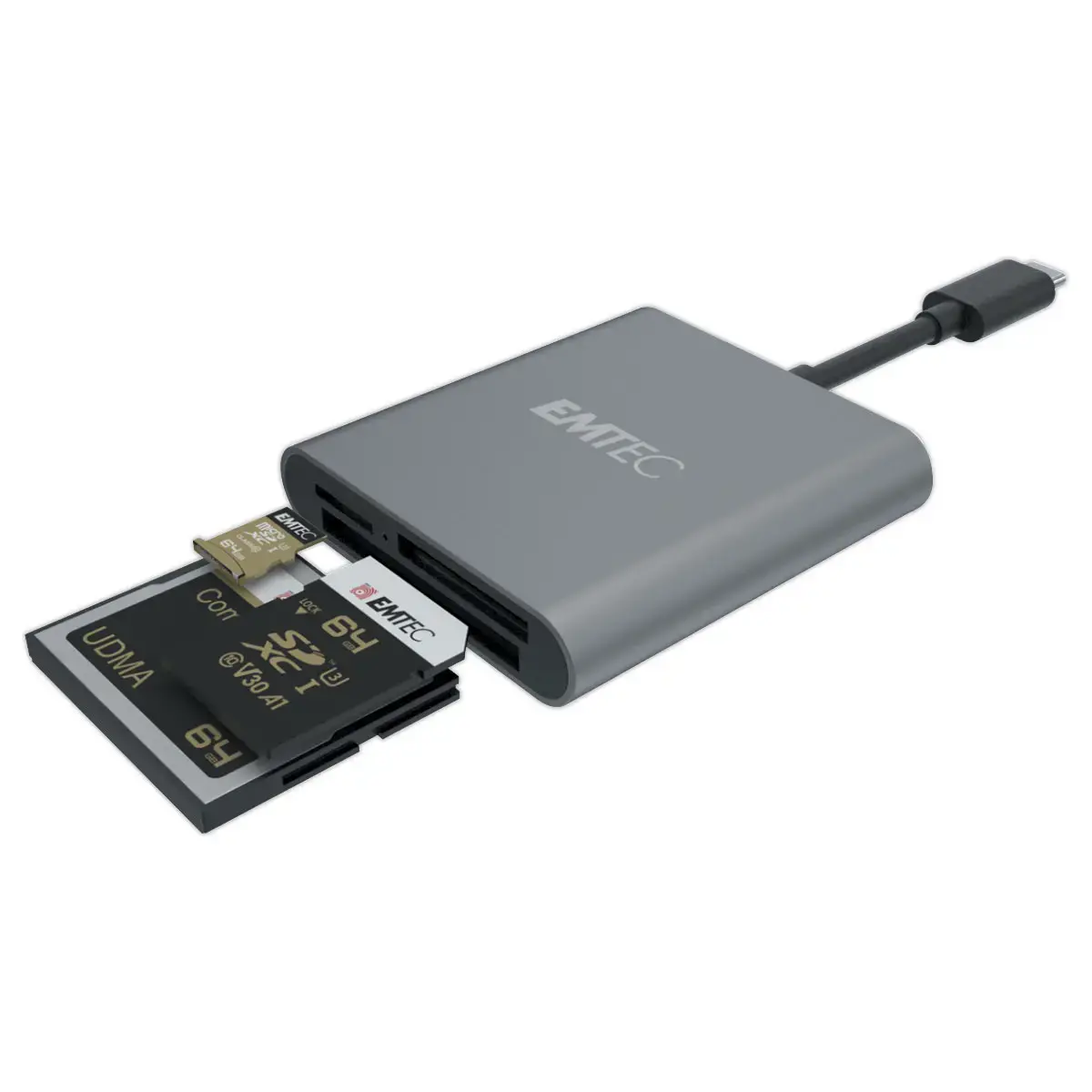 Lecteur de cartes Emtec Type-C Pro T610C photo du produit