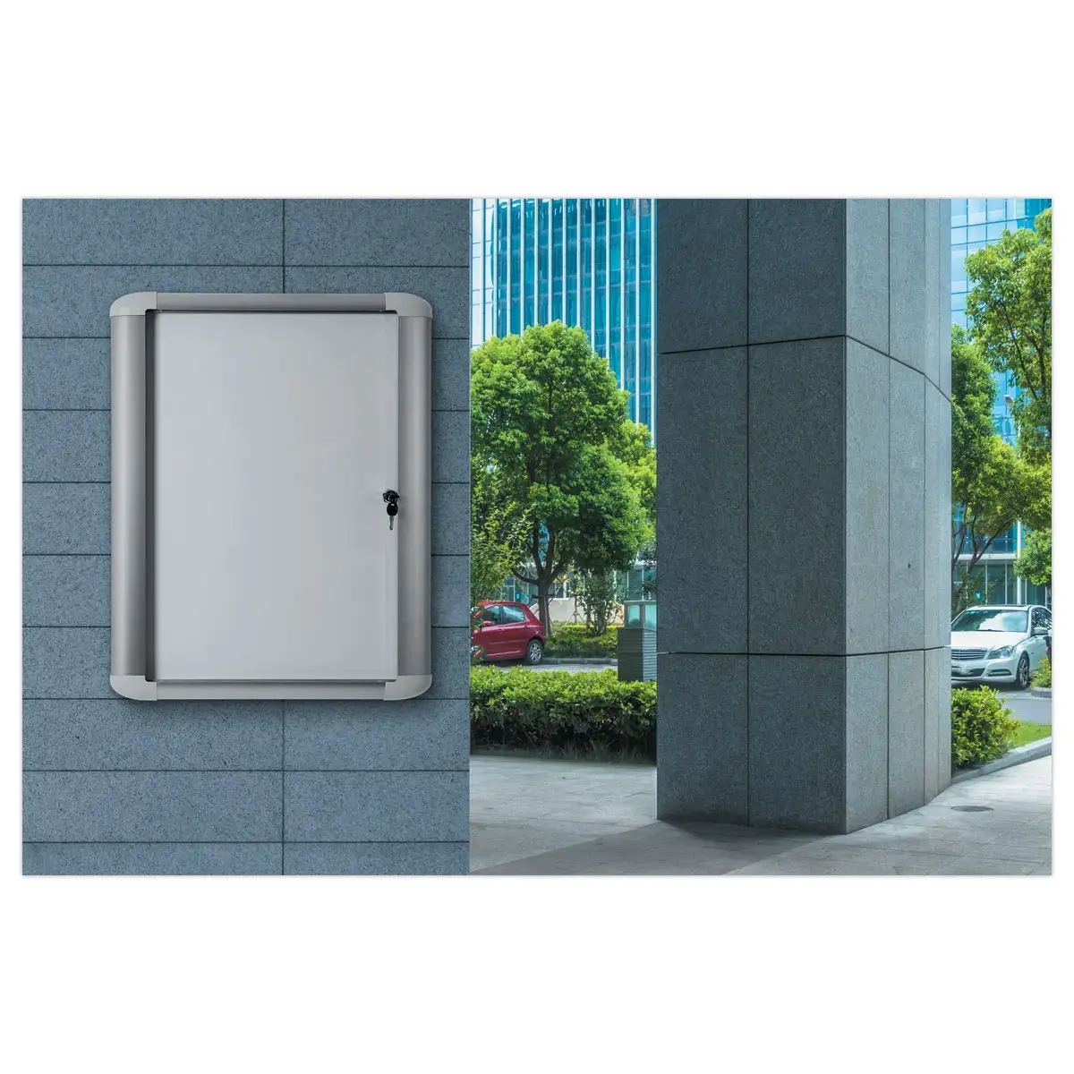 Vitrine d'extérieur porte battante 16A4 photo du produit