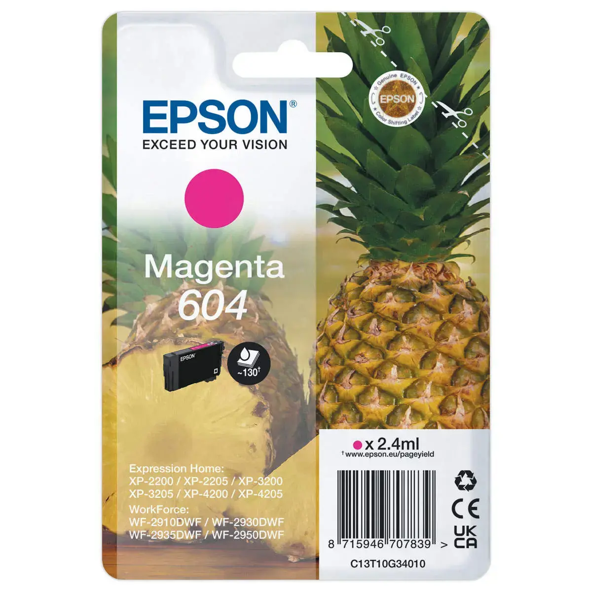Cartouche Jet d'encre Epson 604 Magenta photo du produit