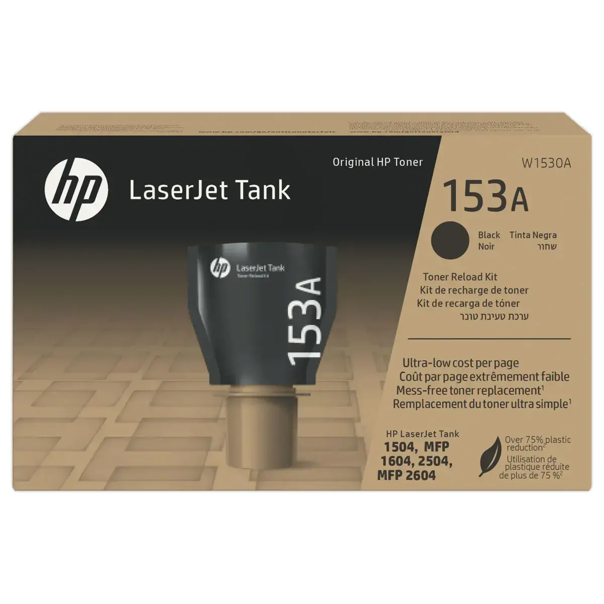 Recharge toner HP 153A noir photo du produit