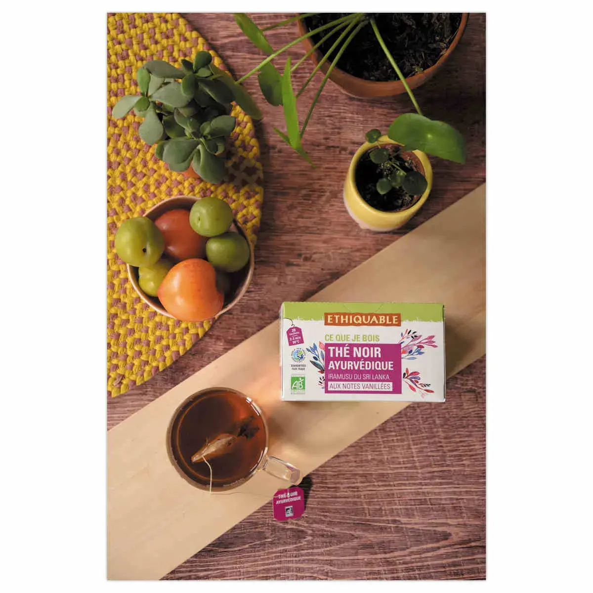 20 Sachets de thé noir ayurvédique ceylanBIO - ETHIQUABLE photo du produit