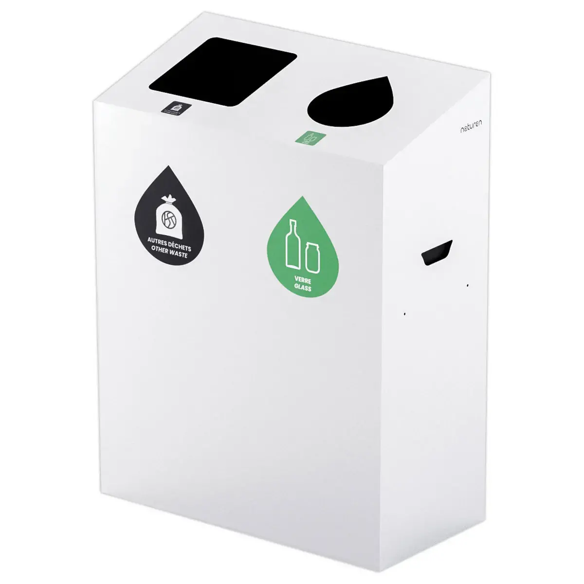 Poubelle 2 flux 110L photo du produit