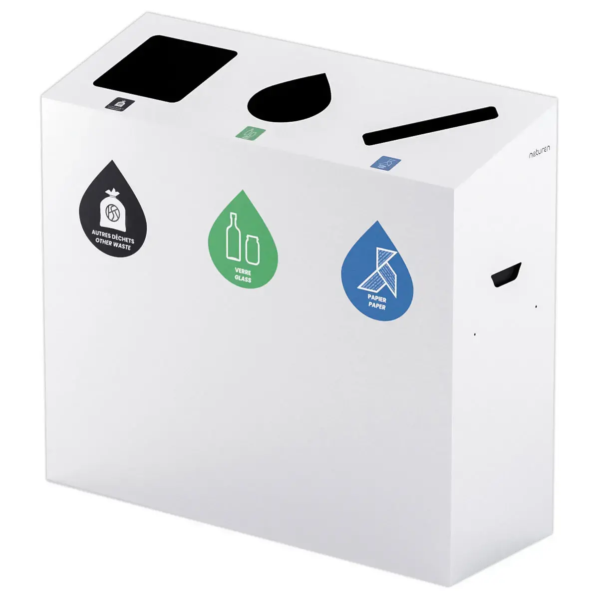 Poubelle 3 flux 110L photo du produit