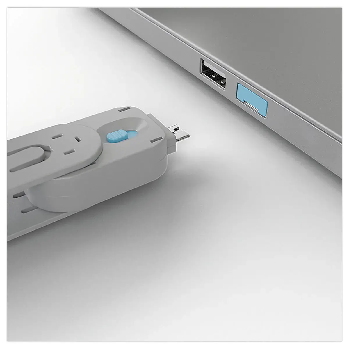 Clé pour bloqueurs de port USB Type A - 4 verrous - Bleu - LINDY photo du produit