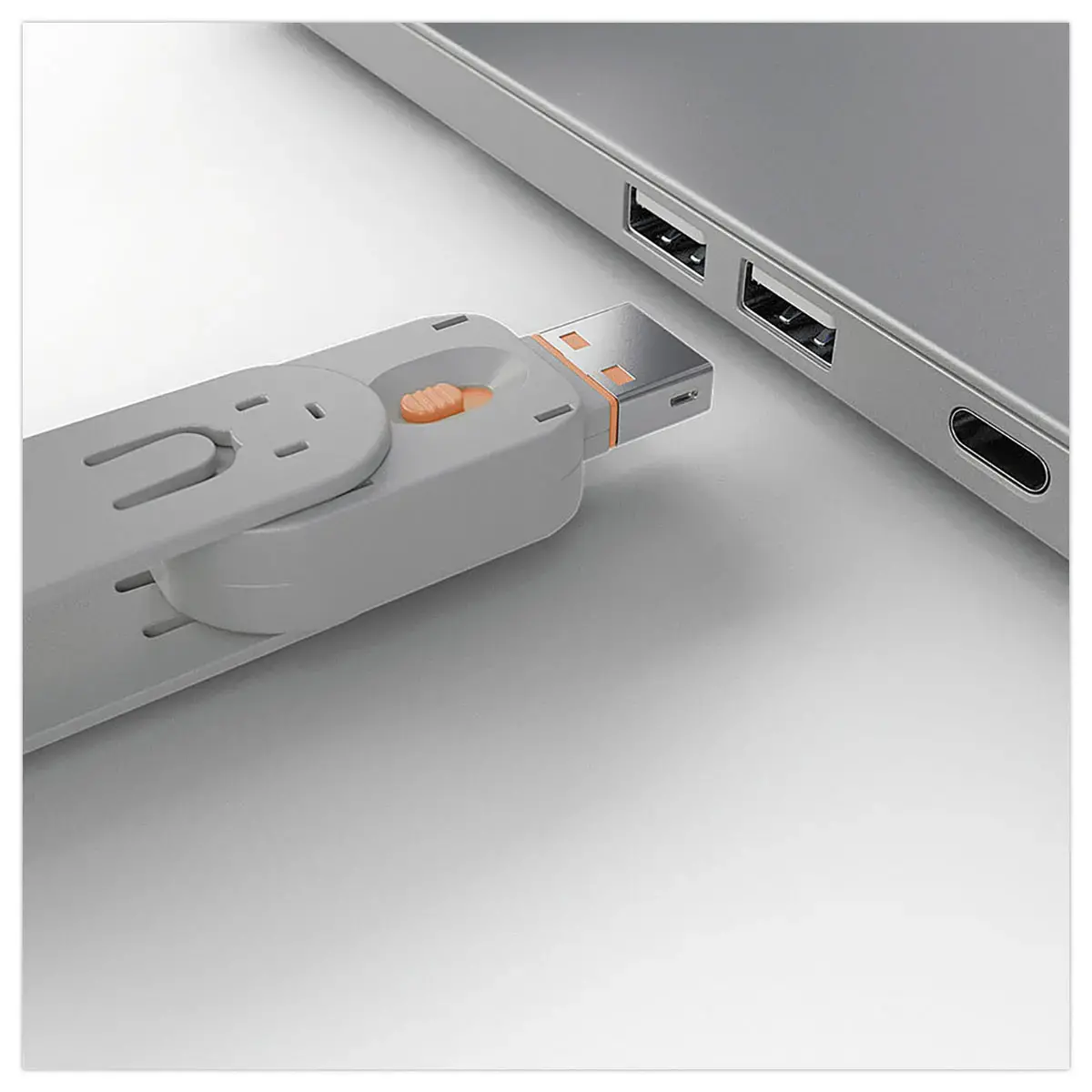 Clé pour bloqueurs de port USB Type A - 4 verrous - Orange - LINDY photo du produit