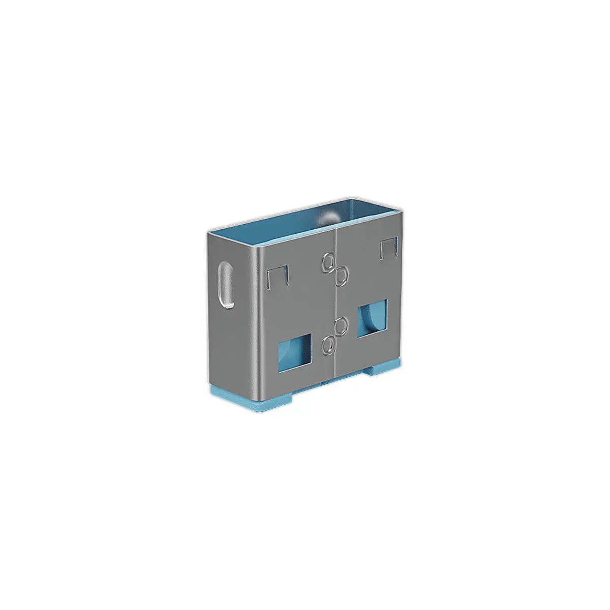 Bloqueurs de port USB Type A sans clé - Bleu - LINDY photo du produit