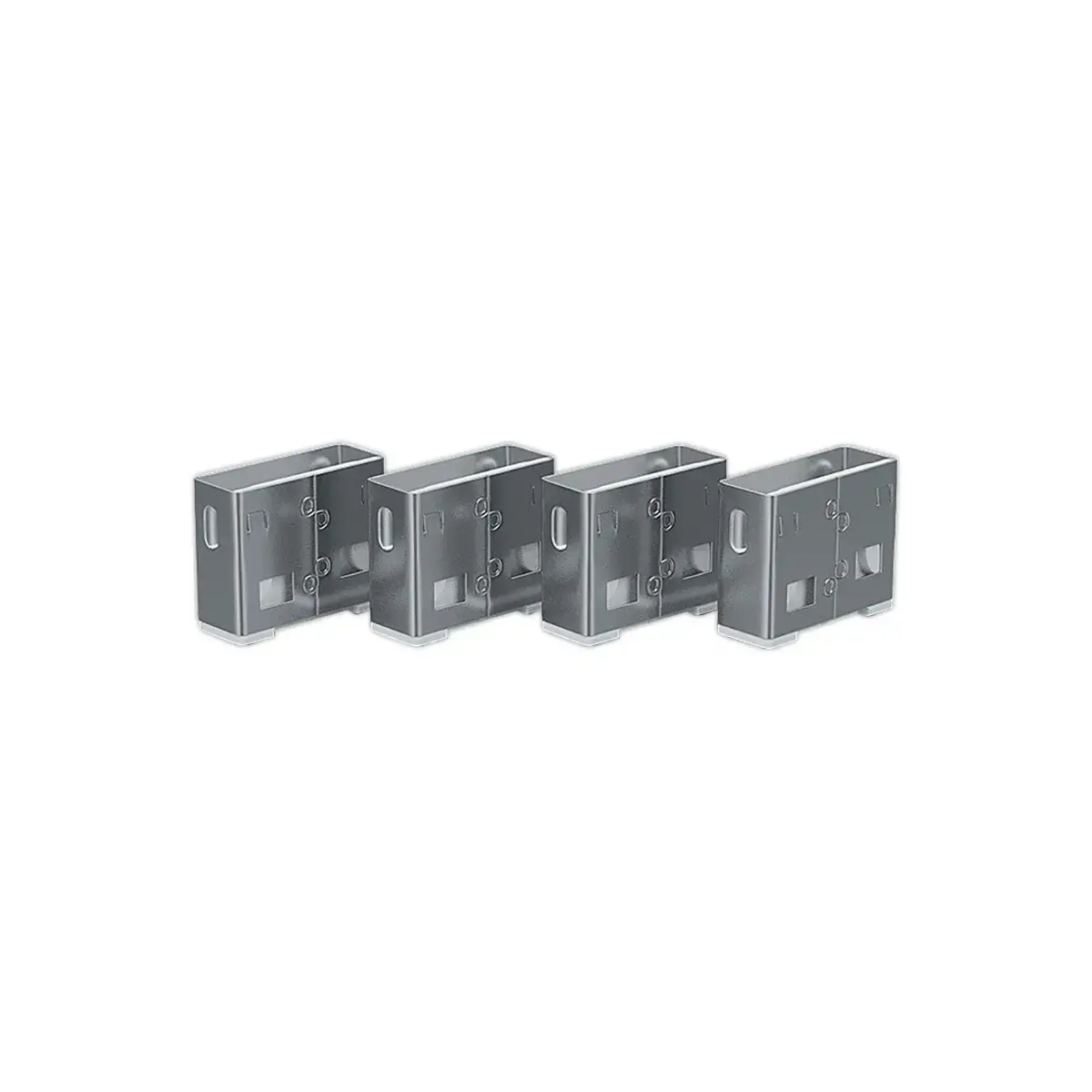 Bloqueurs de port USB Type A sans clé - Blanc - Lindy photo du produit