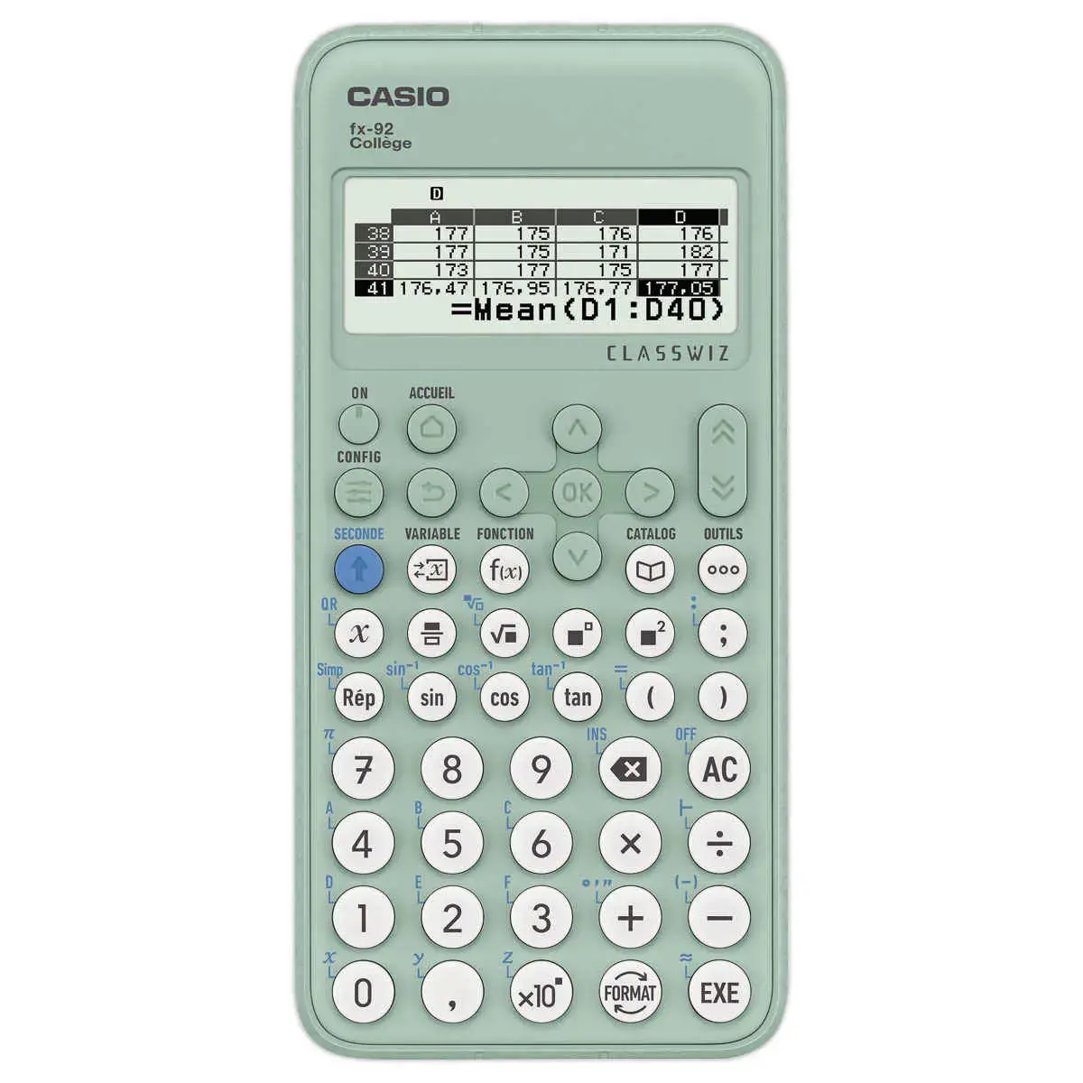 Calculatrice scientifique CASIO FX-92 spéciale collège photo du produit