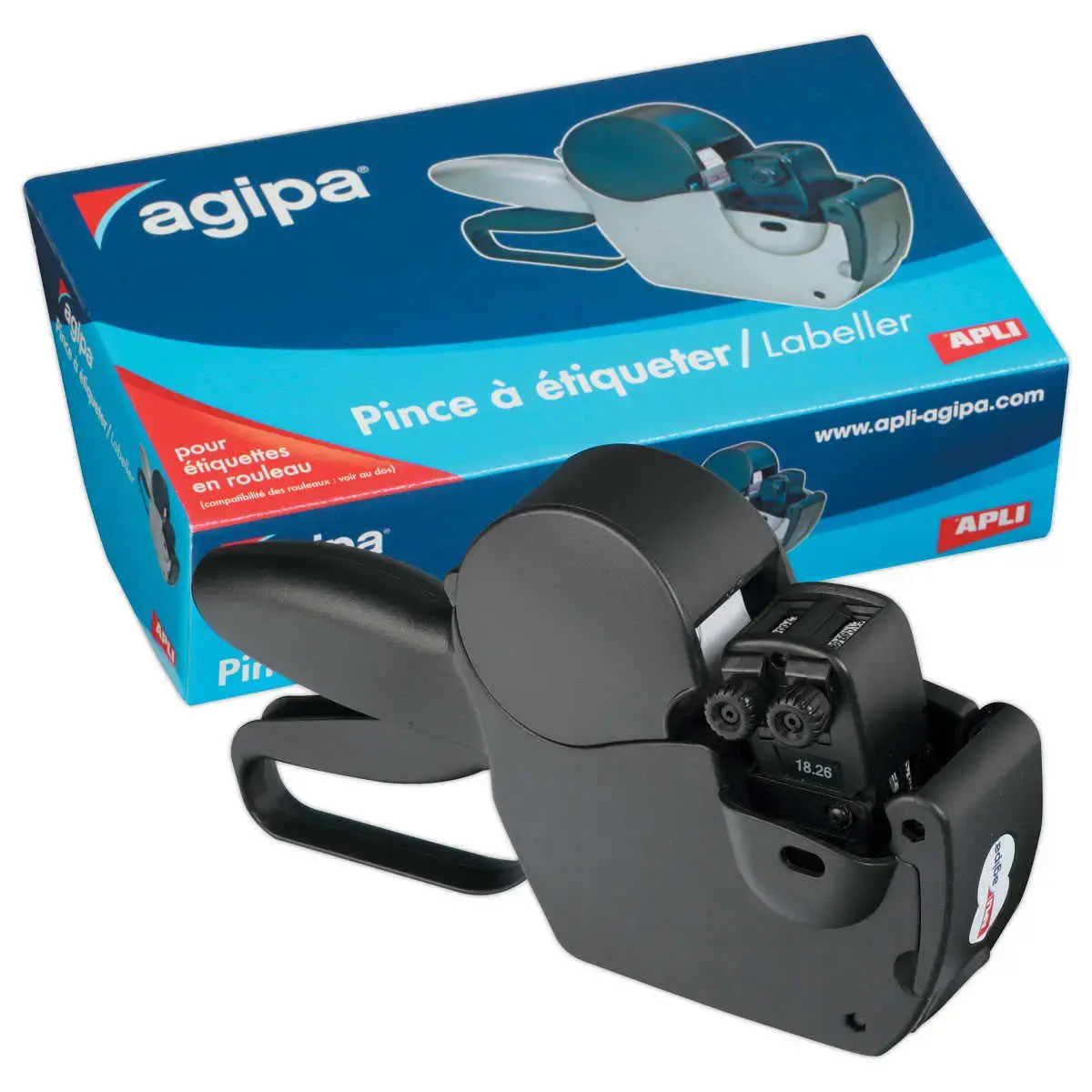 Pince à étiqueter manuelle 2 lignes - 9 caractères photo du produit