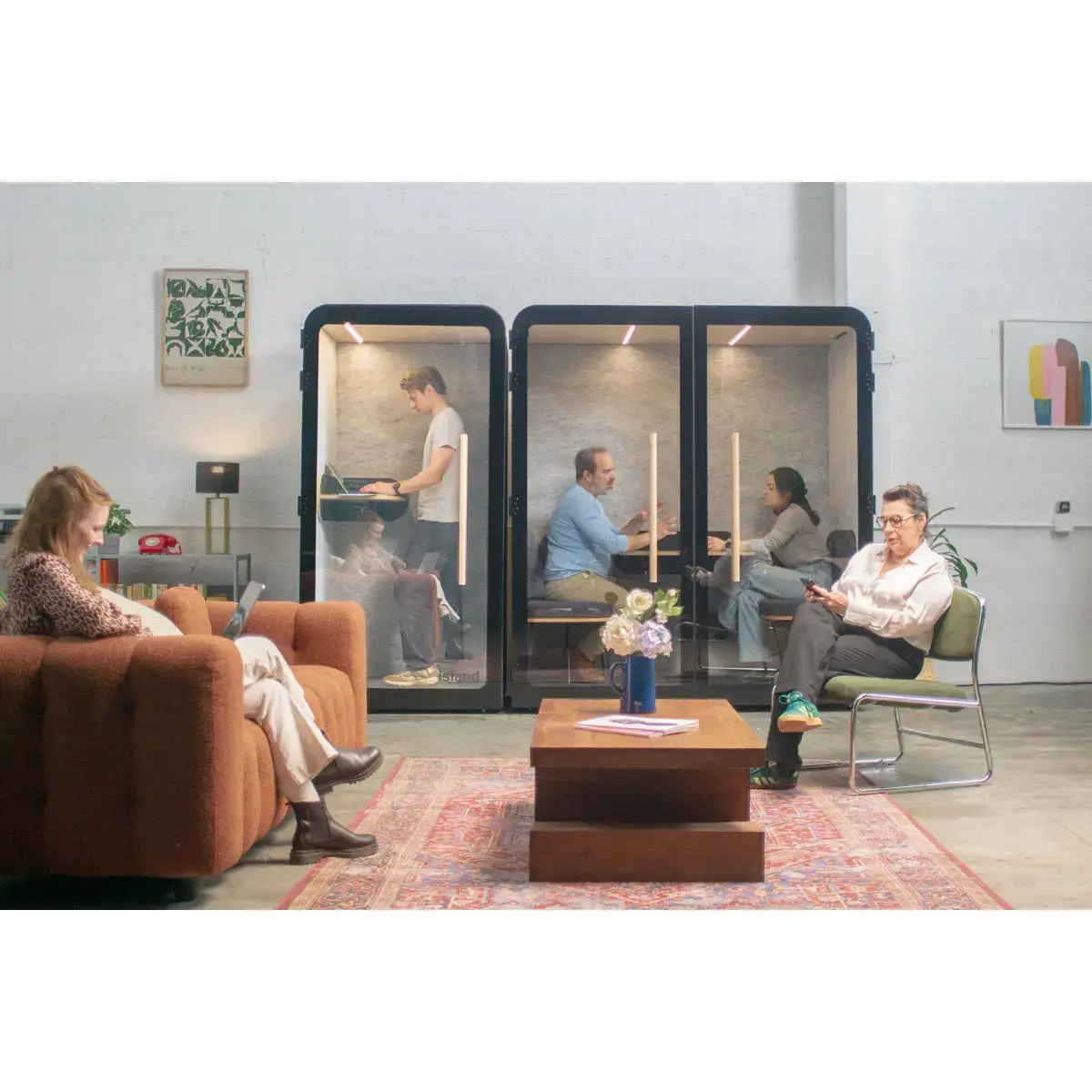 Cabine acoustique Solo - 1 place - Anthracite photo du produit