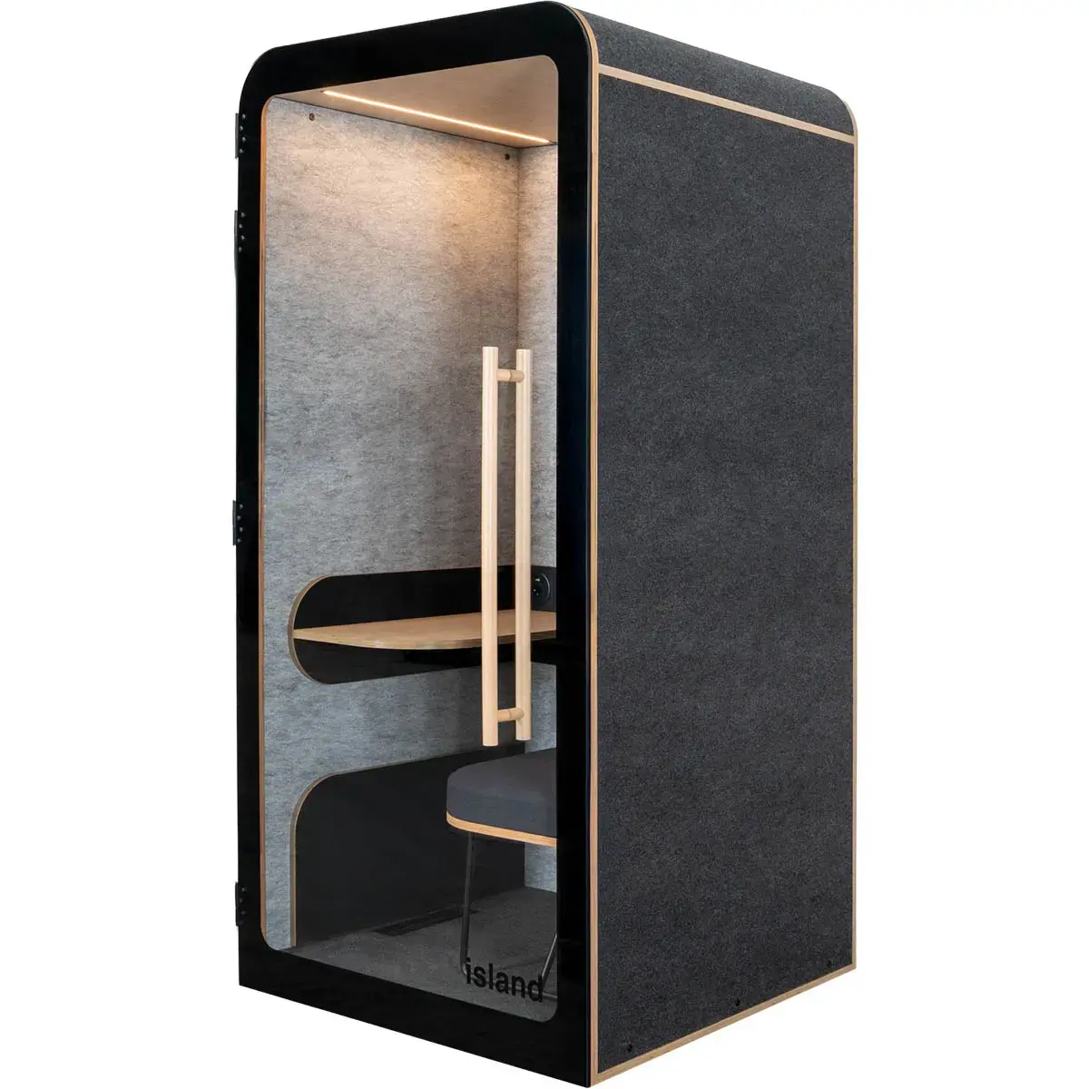Cabine acoustique Desk - 1 place - Anthracite photo du produit