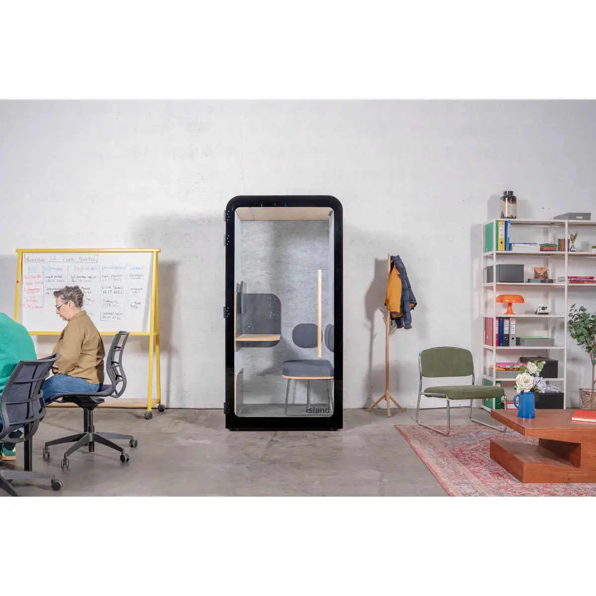 Cabine acoustique Desk - 1 place - Anthracite photo du produit