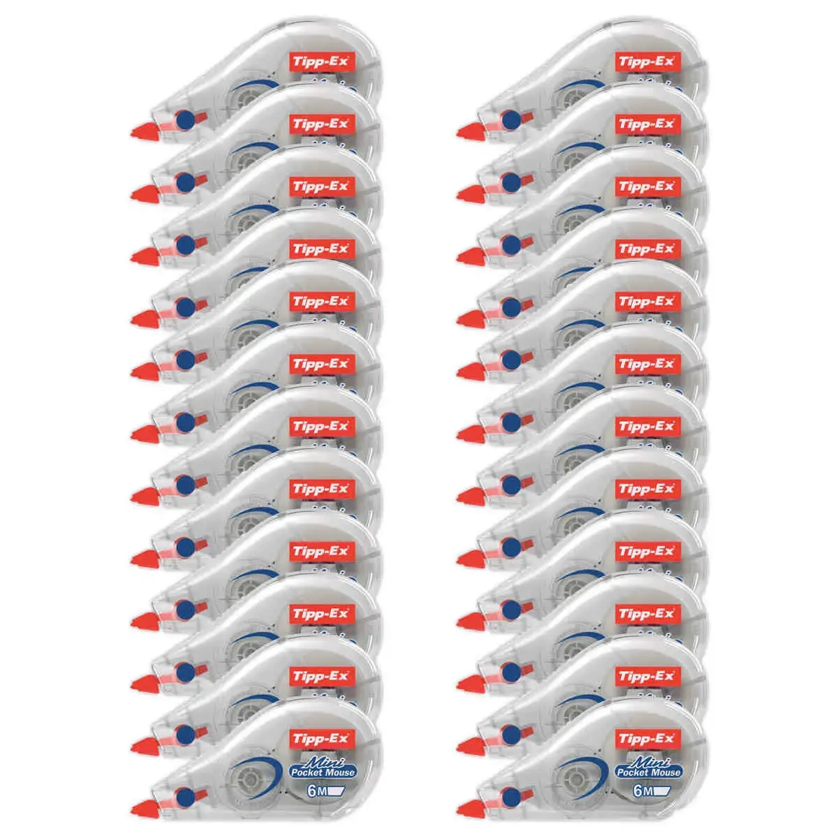 24 Mini-correcteurs à sec TIPP-EX Mini Pocket Mouse - Bande L 5 m x l 5 mm photo du produit