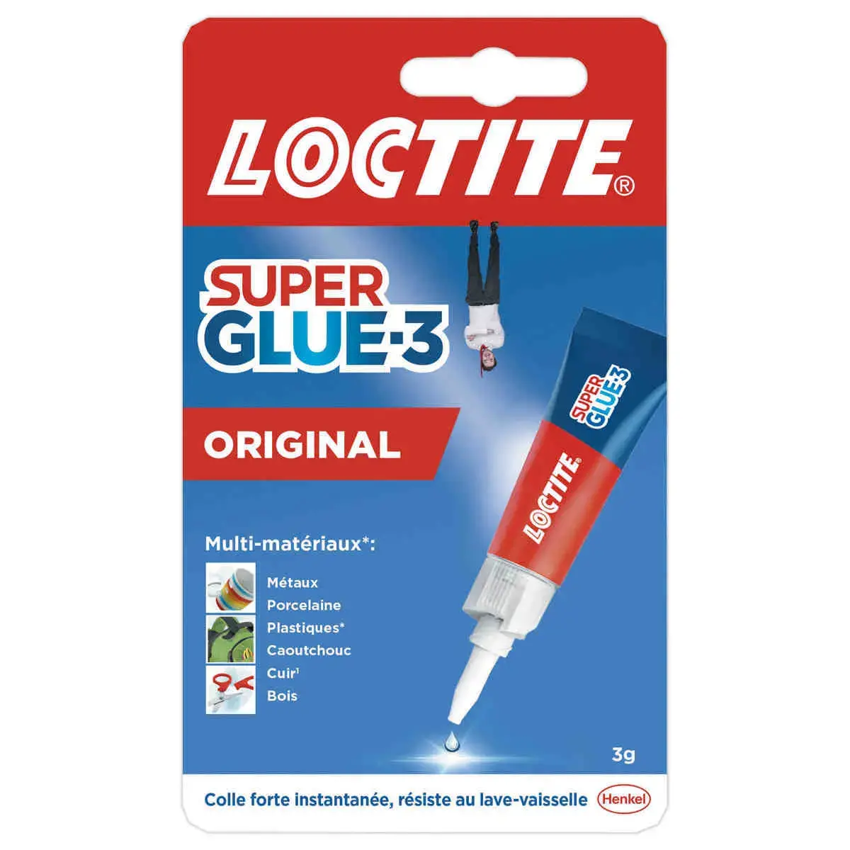 10 tubes de colle super glue extra-forte liquide - 3g - LOCTITE photo du produit