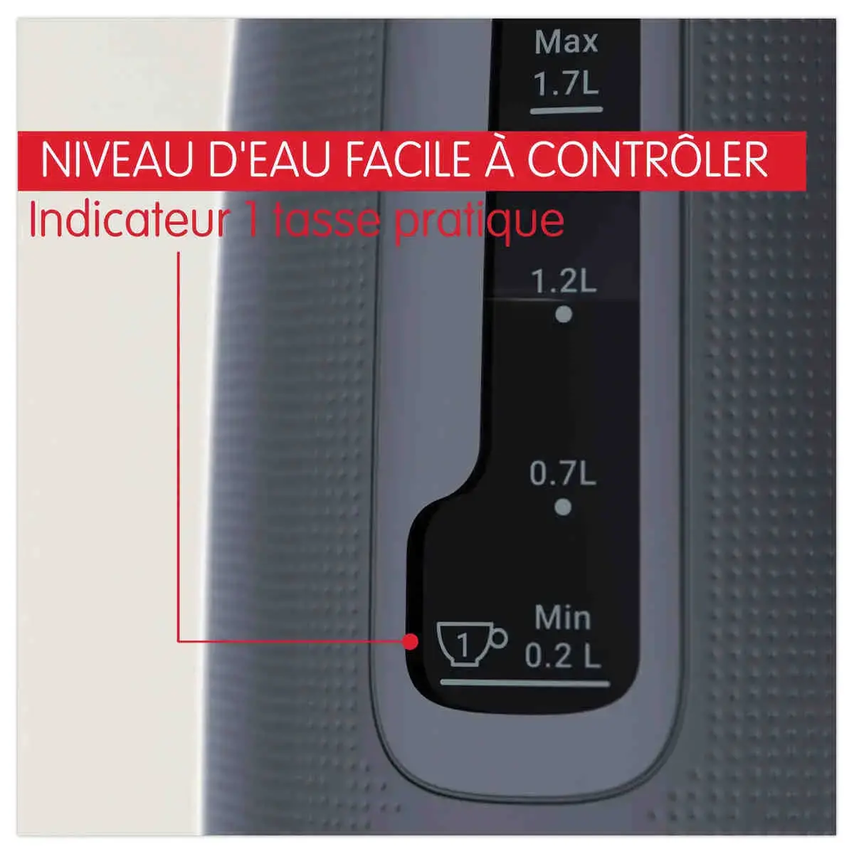 Bouilloire 1.5 L Mornin Moulinex - Bleu nuit photo du produit