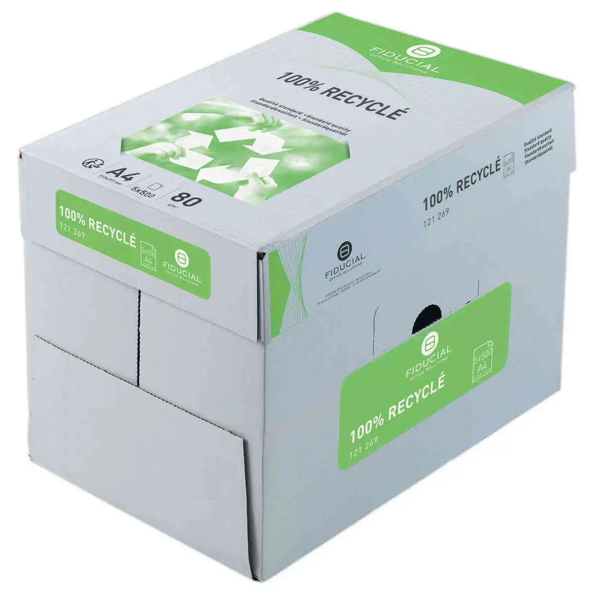 240 Ramettes A4 80g Fiducial 100% recycl&eacute; photo du produit