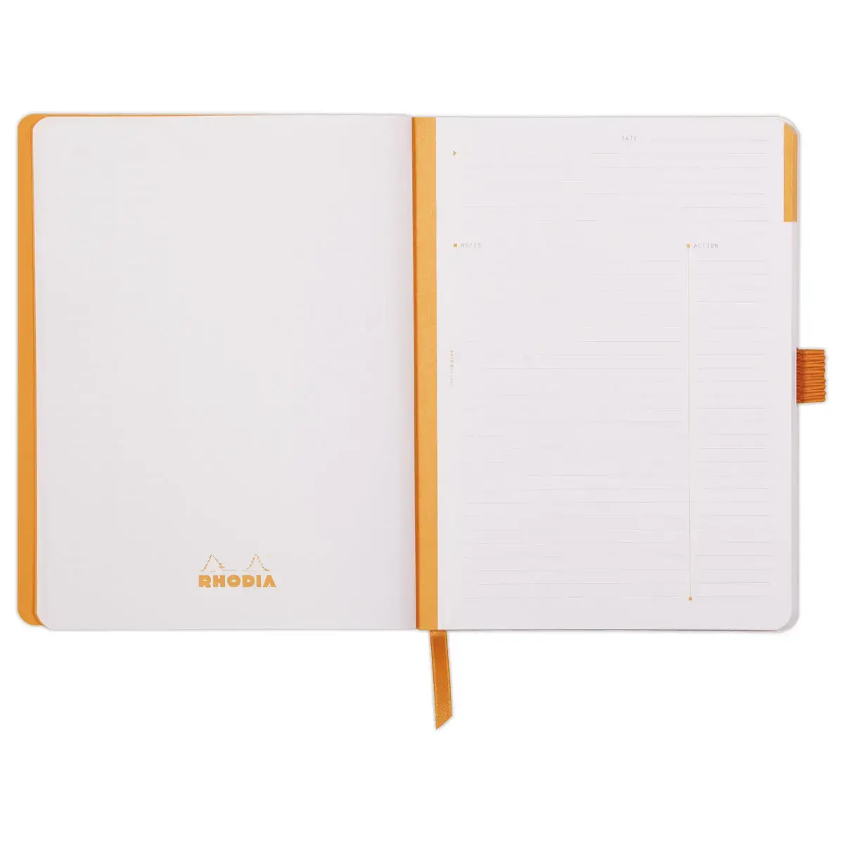 Carnet agenda perpetuel Meeting RHODIA16x21 cm Coquelicot photo du produit