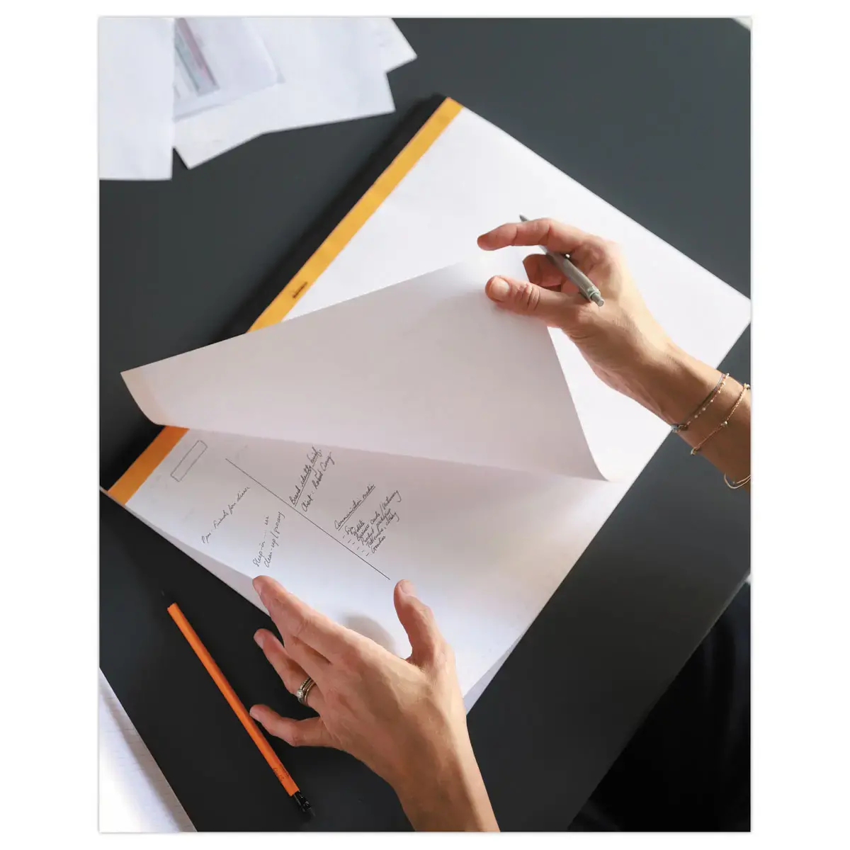 Sous main calendrier perpetuel A4+ Rhodia photo du produit