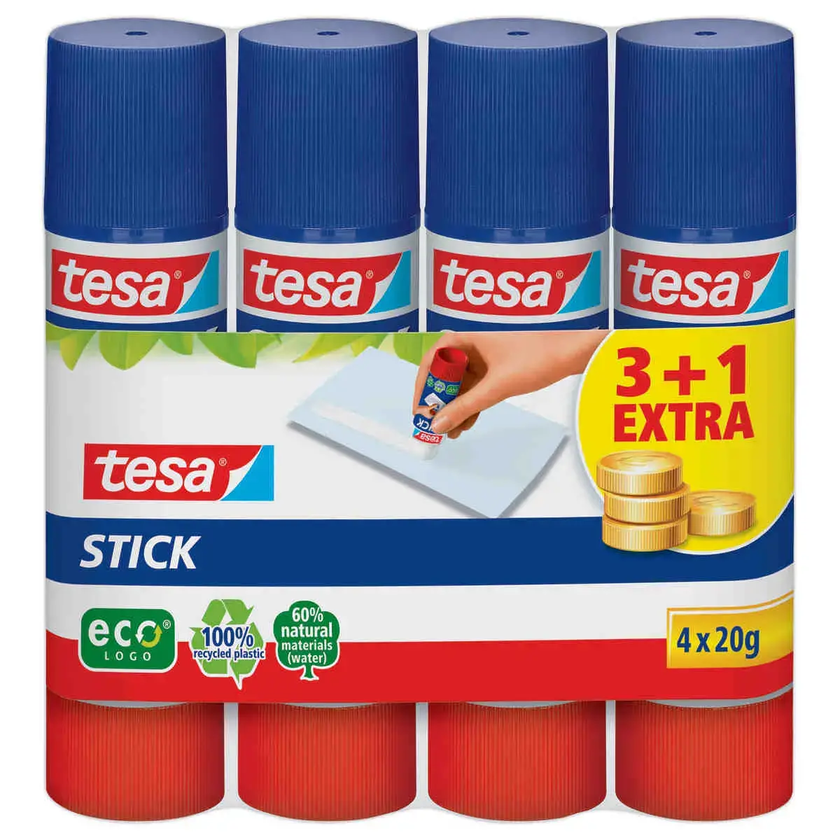 4 Sticks colle Tesa&reg;  EcoLogo 20 gr photo du produit