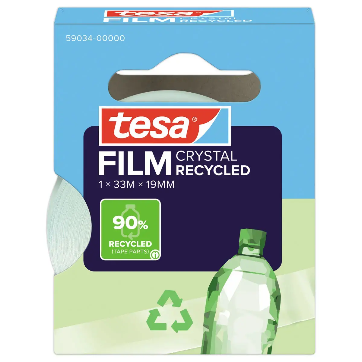Rouleau adhésif transparent Tesafilm® Eco & Crystal 33mx19mm photo du produit