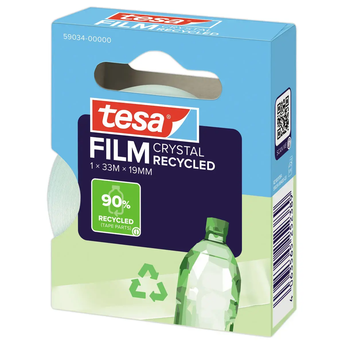 Rouleau adhésif transparent Tesafilm® Eco & Crystal 33mx19mm photo du produit
