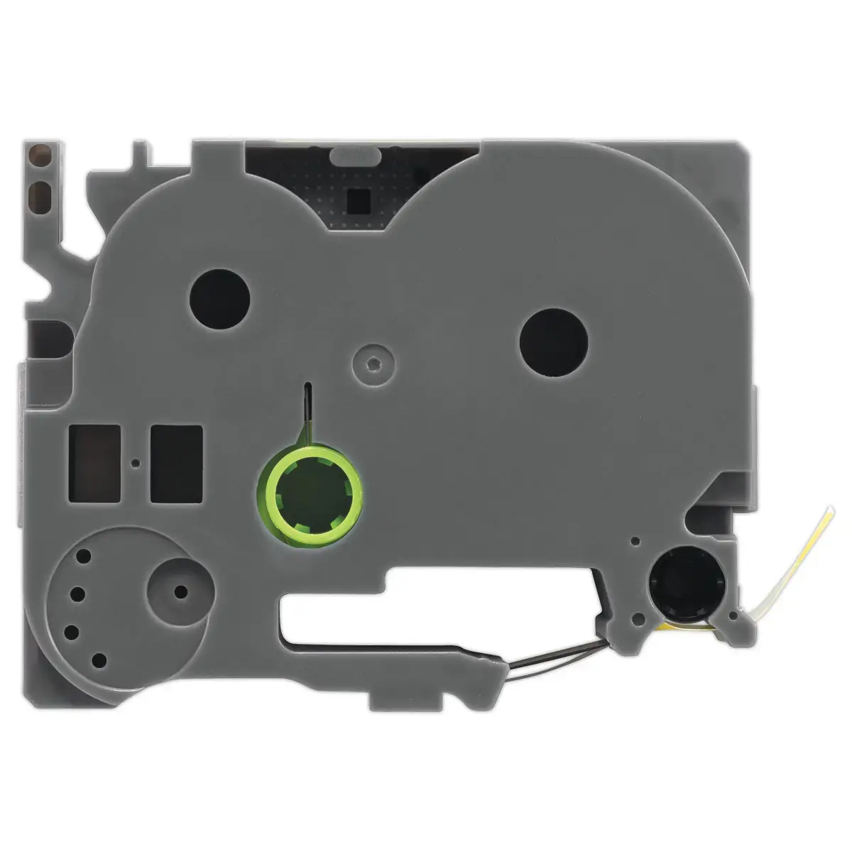 Ruban comp BROTHER TZE 631 12mm jaune impression noire photo du produit