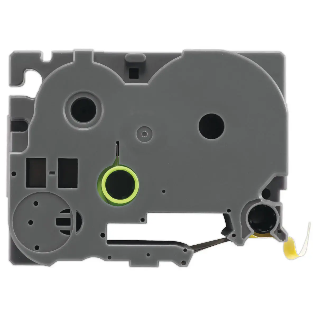 Ruban comp Brother TZE 651 24mm jaune impression noire photo du produit