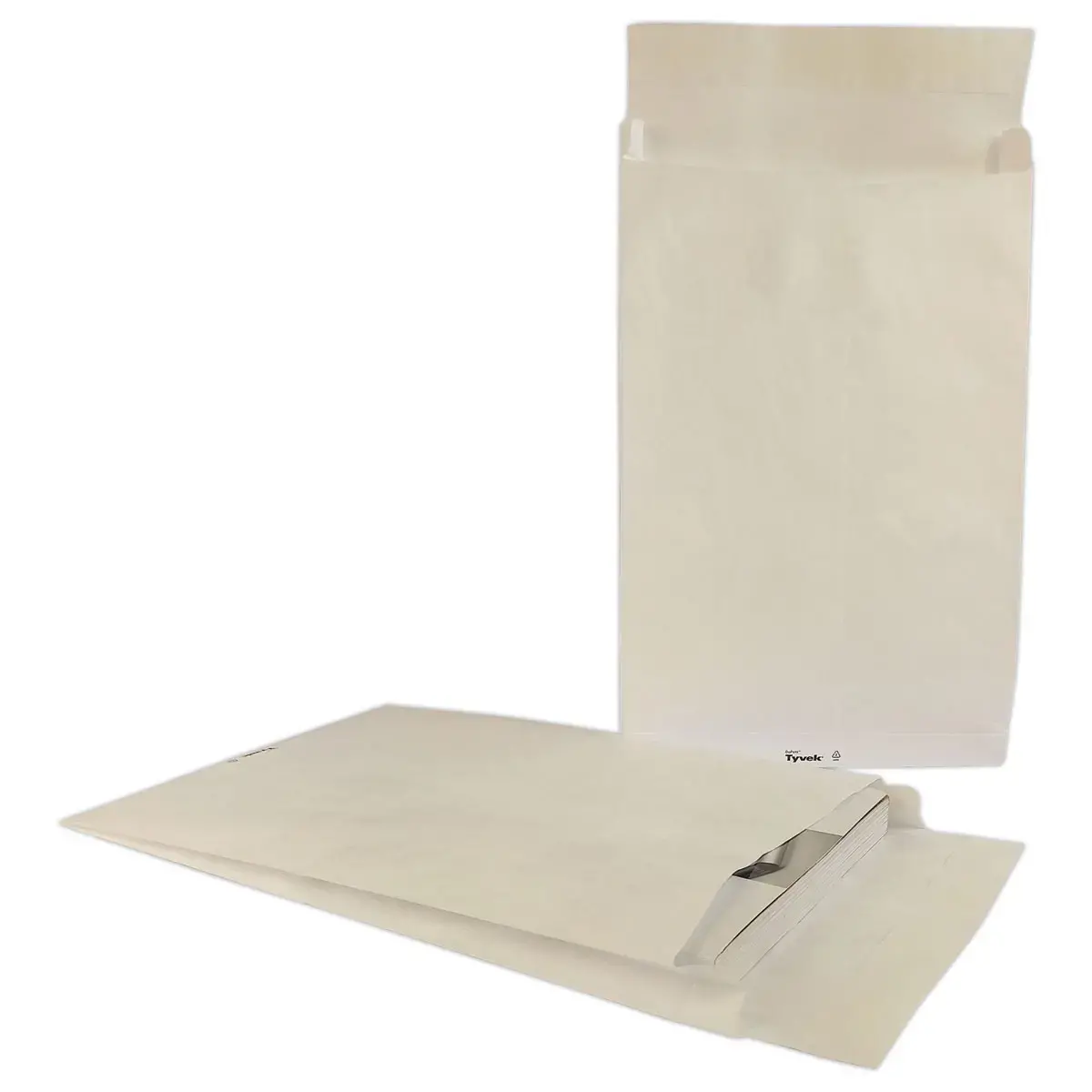 20 Pochettes TYVEK blanc indéchirable 250x353 mm à soufflet 38 mm photo du produit