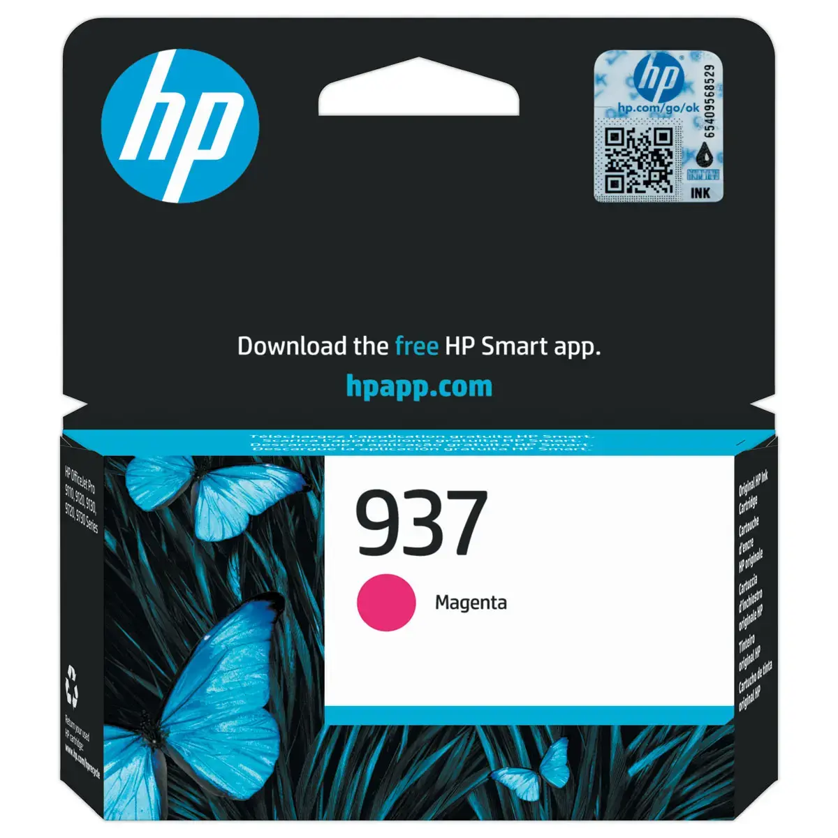 Cartouche Jet d'encre 937 HP - Magenta photo du produit
