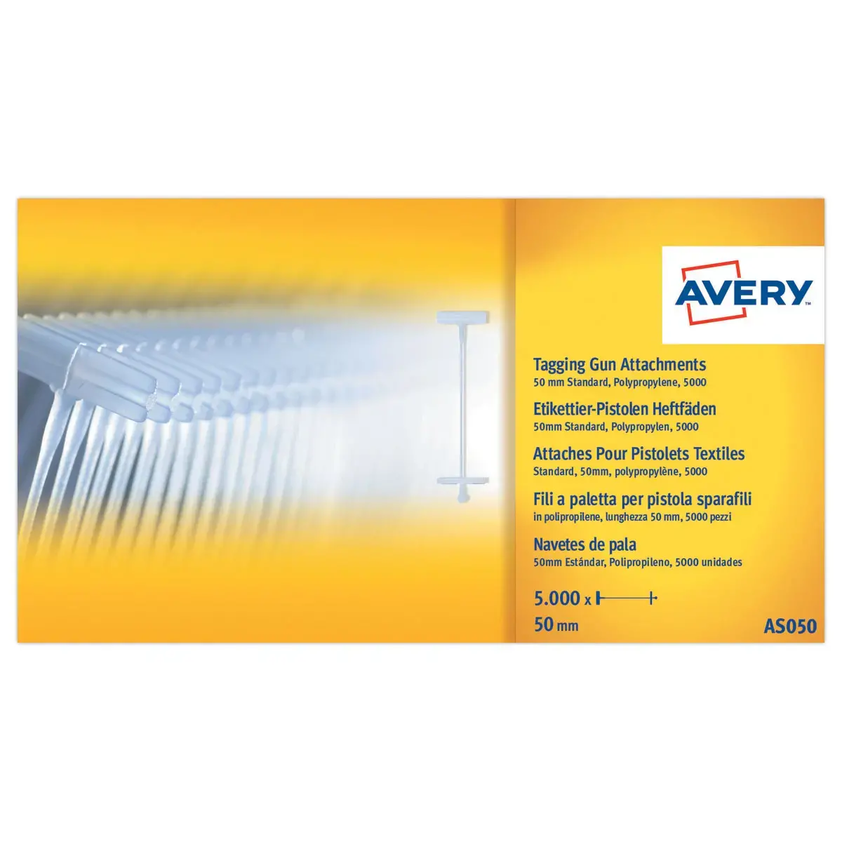 5000 Attaches standard polypropyl&egrave;ne 40mm - Transparentes photo du produit