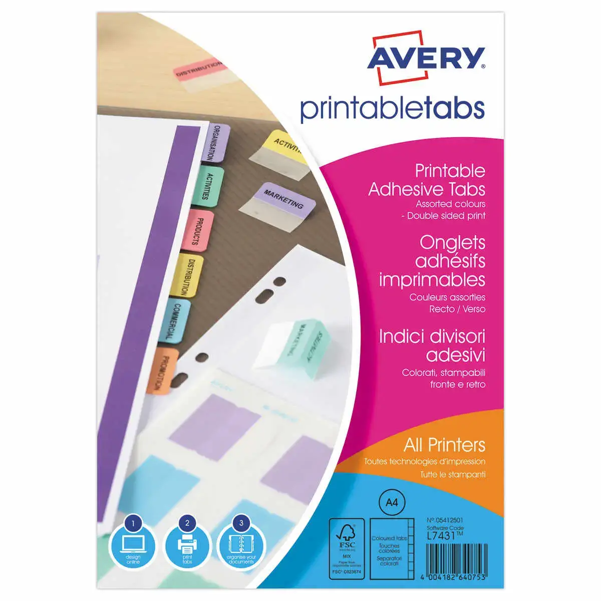 Etiquettes office star blanche 70 x 42mm photo du produit