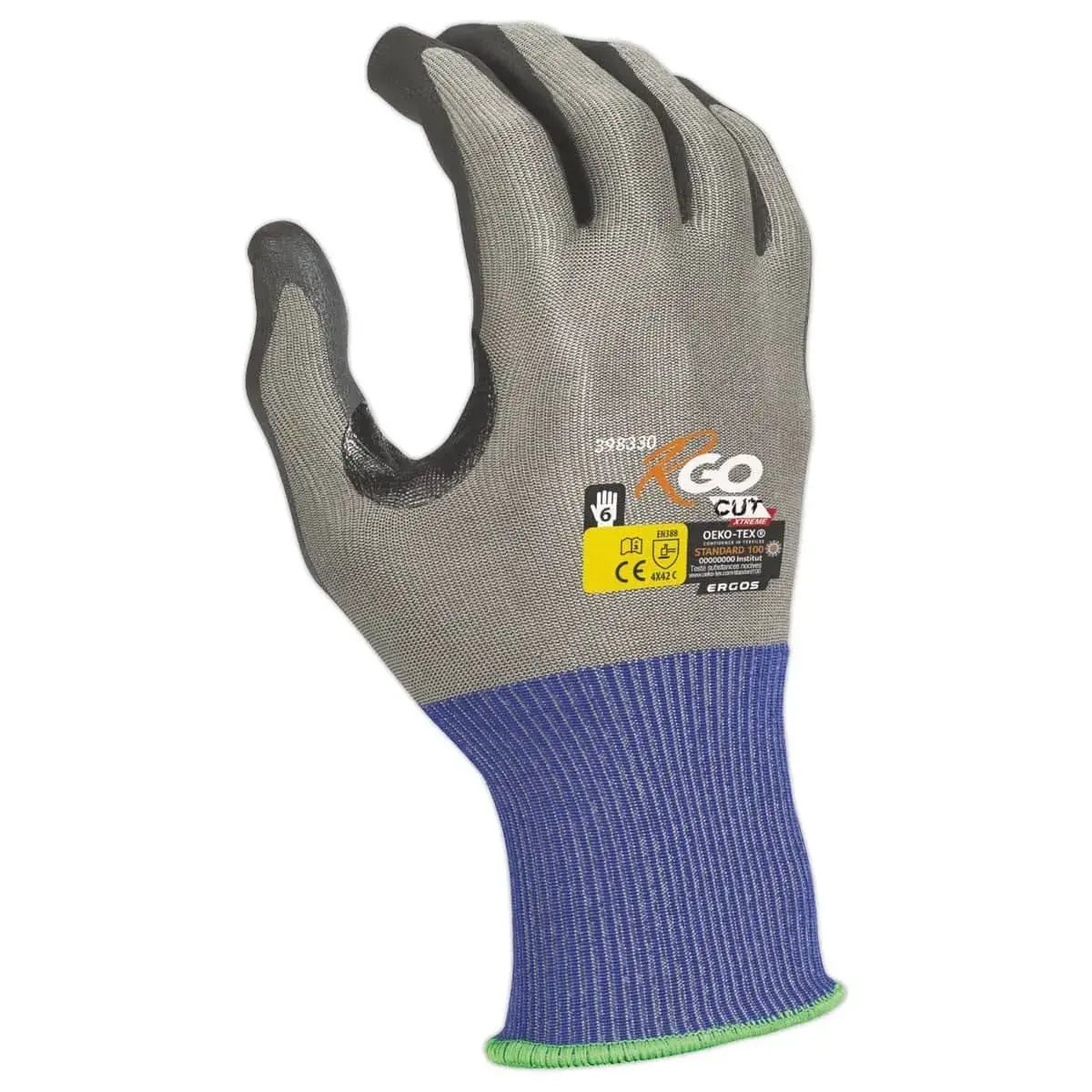 12 Paires gants anti-coupures R'GO CUT XTREME 398330 - Jauge 18 - Taille 7 - ERGOS photo du produit