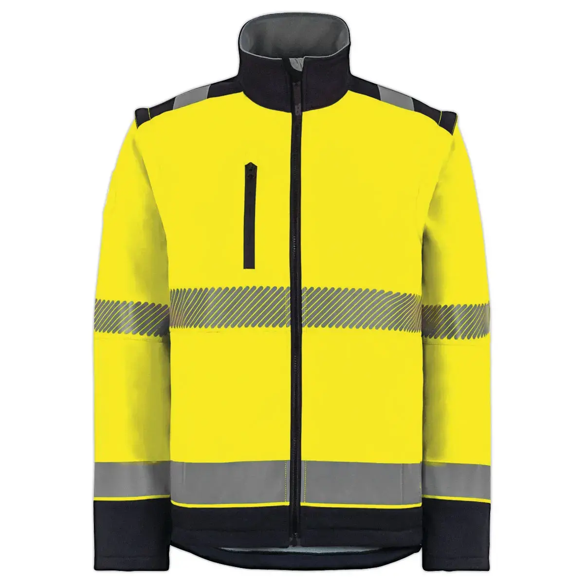 Softshell jaune haute visibilité E-VISION - Certifiée GRS - Taille L - T2S photo du produit