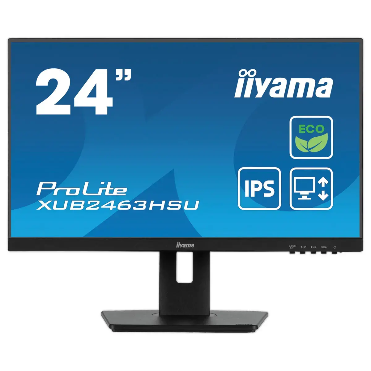 Moniteur IIYAMA 24" Green avec pied ergonomique réglable en hauteur photo du produit